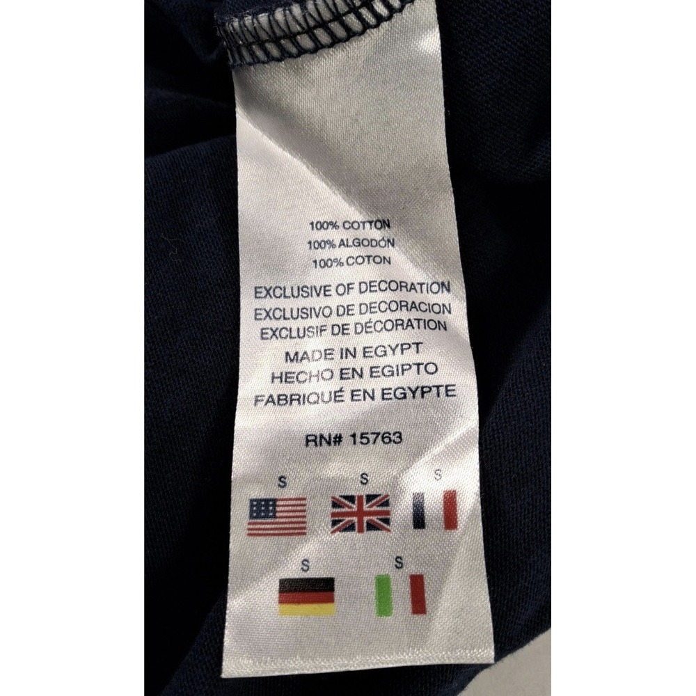 NWT Champion Reverse Weave Blue S Crew Neck T Shirt Navy Blue Embroidered Logo - Picture 5 of 7